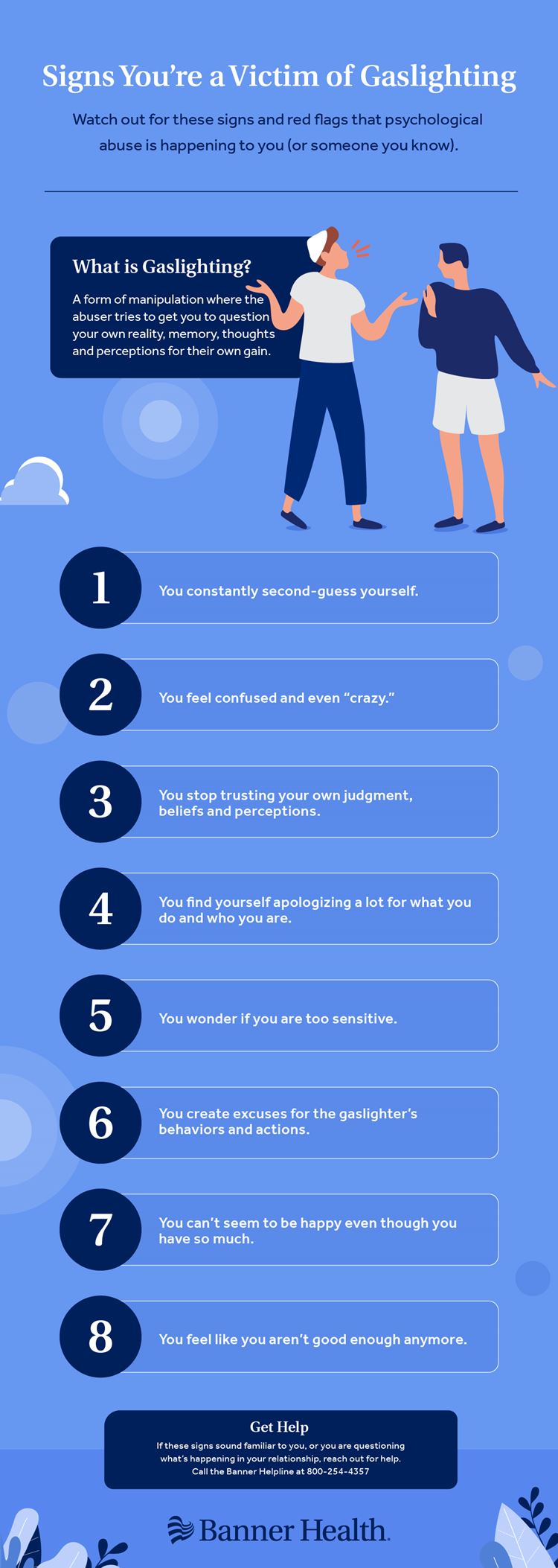 Signs You're a Victim of Gaslighting Infographic